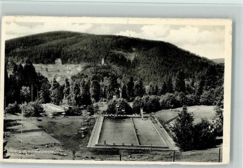 W7740 Triberg im Schwarzwald Waldsportbad Schwimmen