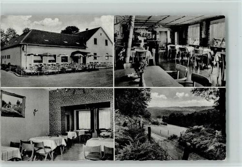 Hattingen Gasthaus "Haus der Tannen" mit Innenansicht, gute Erhaltung AK