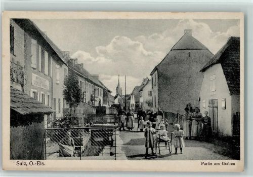 68360 Soultz-Haut-Rhin Sulz (Oberelsass) - Partie am Graben