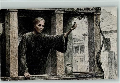 sign Burnand - Der verlorene Groschen (Geld) Serie 32-289 AK