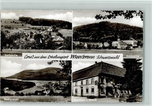 Moosbronn Gasthaus zum Strauß, gute Erhaltung AK