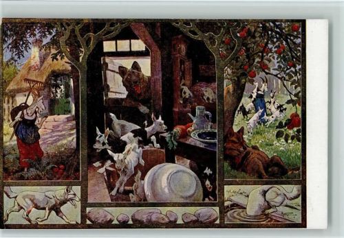 Der Wolf und die 7 Geißlein Märchen Nr. 5 AK