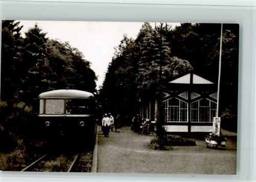 Bad Salzhausen Bahnhof mit Bahn, sehr gute Erhaltung AK