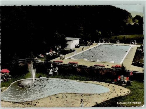 Emmershausen Schulungs- und Erholungsheim IG Bau-Steine-Erden Emmershäuser Mühle Anlagen mit Freibad
