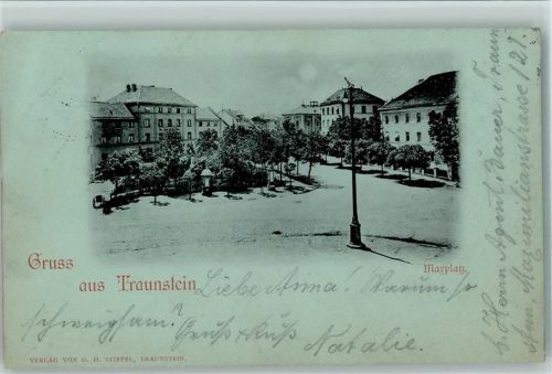 Traunstein 1898 Marplatz