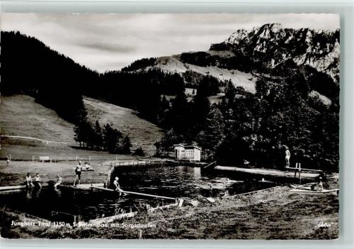 6691 Jungholz ,Tirol - Schwimmbad mit Sorgschrofen