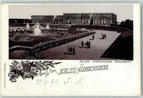Herrenchiemsee Vorläufer Druck 1890-1895 Schloss