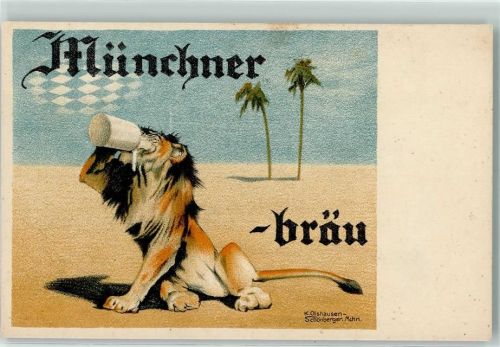 sign. K. Olshausen Müchner Bräu