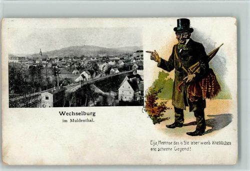 09306 O9295 Wechselburg - Type - Teilansicht AK