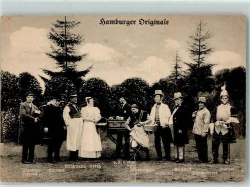 Hamburg Hamburger Typen Milchmann Hummel Pipenreimers Zitronenjette Zigarren Hannes Aalweber Drehorgel