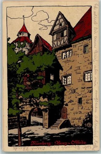 Nürnberg Burg Ostseite sign