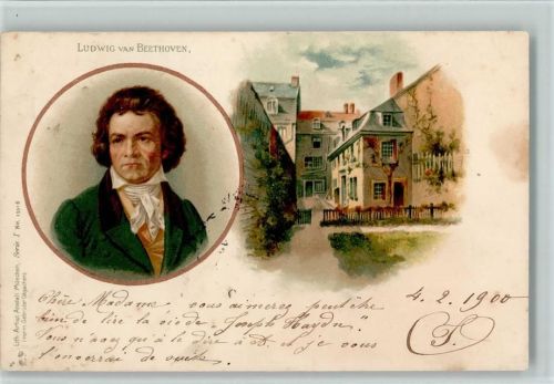 1900 Geburtshaus - Litho Artist Anstalt München Serie I Nr. 15918