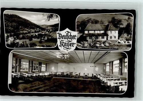 69250 W6917 Altneudorf - Gasthof Deutscher Kaiser Innenaufnahme Saal Gesamtansicht 3-Bildaufnahme