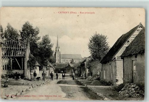 Catigny 1906 Rue principale
