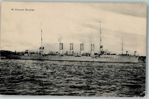 1915 Kreuzer Breslau AK