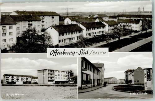Offenburg Burda-Häuser Blick zur Schule Offenburg-Süd