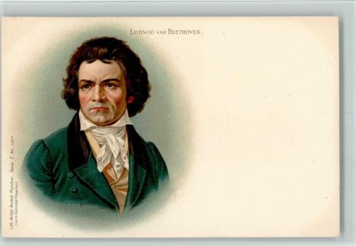 Beethoven - Lith. Artist-Anstalt München Serie I Nr. 15912, sehr gute Erhaltung AK Beethoven, L. van 1900