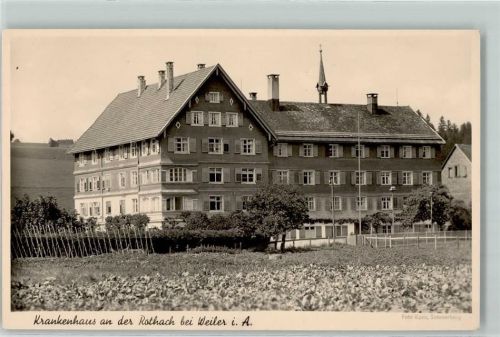 88171 W8999 Rothach im Allgäu Foto AK Krankenhaus