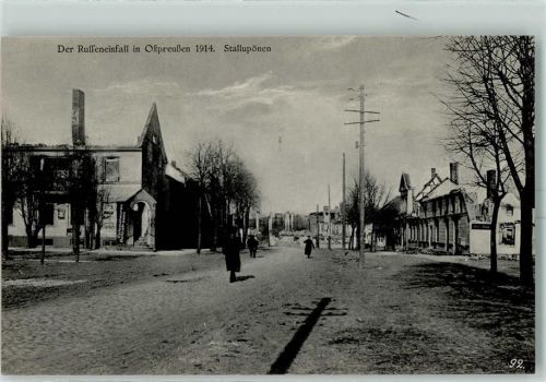 Ebenrode 1914 Der Russeneinfall in Ostpreußen