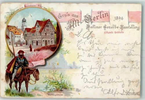 Treptow 1896 Alt Berlin AK