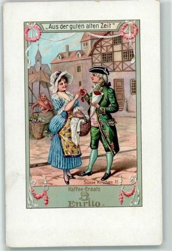 1913 Werbung - Enrilo Kaffee-Ersatz - Biederrmeier Zeit