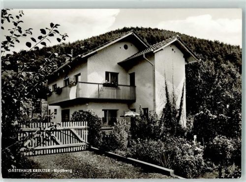 74731 W6968 Rippberg - Gästehaus Kreuzer Rückseite mit Kleberesten bzw Abschürfungen