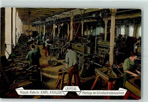 Leipzig Maschinen Fabrik Karl Krause - Technik Beruf Montage Schneidemaschinen