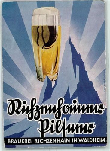 Waldheim Richzenhaier Pilsener Bierglas