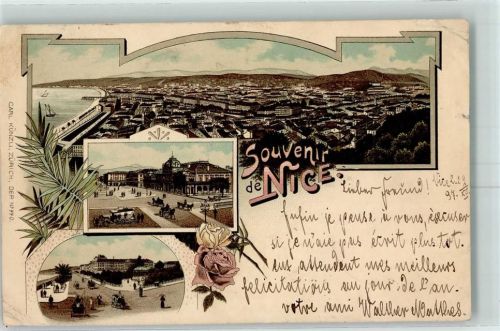Nice 1898 Lithographie