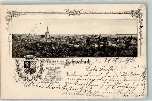 Schwabach 1900 Wappen Chronik