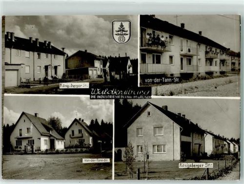 Waldkraiburg Idustriesiedlung Königsberger Straße Von der Tann-Straße Wappen