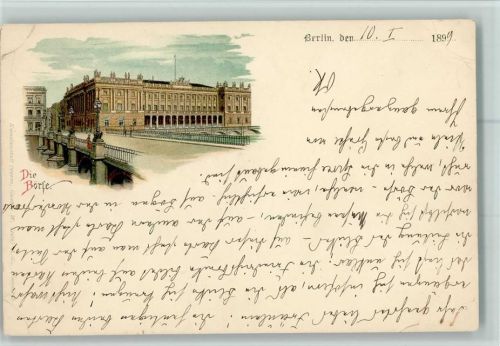 Berlin Mitte 1899 Börse