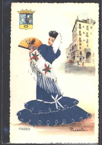 Madrid Wappen Tracht AK