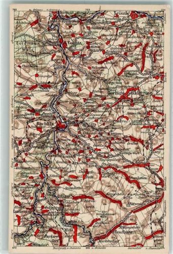 09306 O9290 Rochlitz - Landkarte Wona-Karte 820