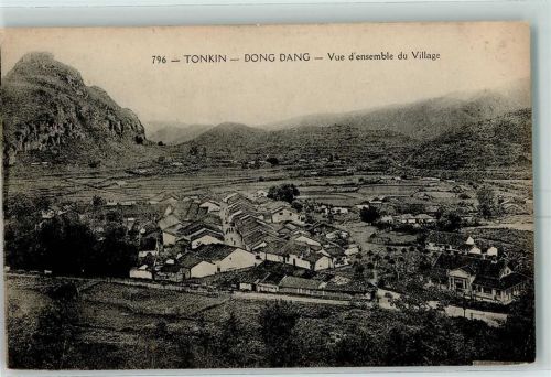 Tonkin Dong Dang Vue d'ensemble du Village