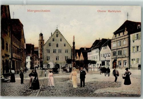 Bad Mergentheim 1906 Oberer Marktplatz