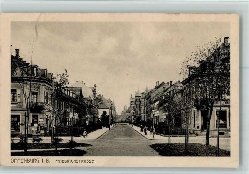 Offenburg 1926 Friedrichstrasse , Lebensmittelgeschäft AK
