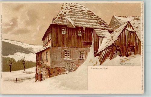 Oberwiesenthal 1898 sign. Rud. Hoffmann Bilder aus dem Sachsenland Serie II Nr. 5