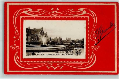 Altona 1904 Anlagen vor dem Museum