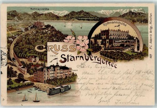 Starnberg Rottmannshöhe Starnberger See Stempel Hotel Leoni