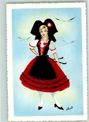 Tracht aus dem Elsass AK