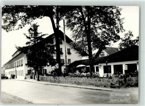 Bad Heilbrunn Gasthaus Zur Post Gartenwirtschaft Emailleschild