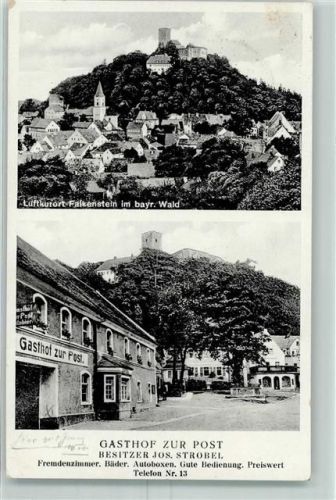 Falkenstein Gasthaus Zur Post Bes Jos. Strobel
