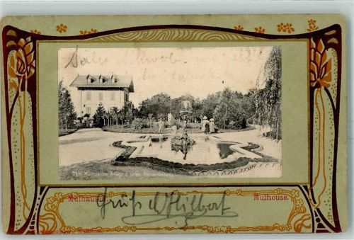 68100 Mulhouse Mülhausen 1902 - Teich Garten Park