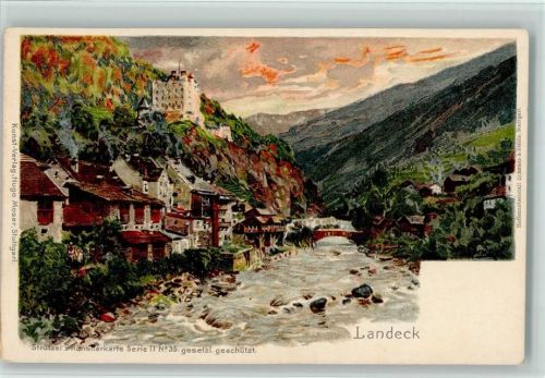 Landeck 1900 Verlag Hugo Moser - sign Strützel Künstlerkarte Serie II Nr. 35 , gute Erhaltung