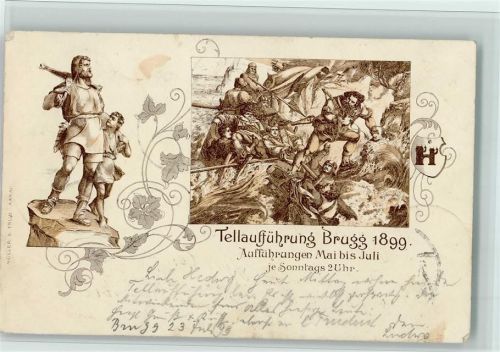 Brugg AG 1899 Tellaufführung AK