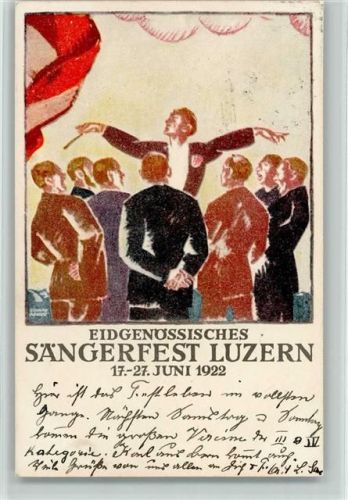 Luzern Sänger Dirigent 1922