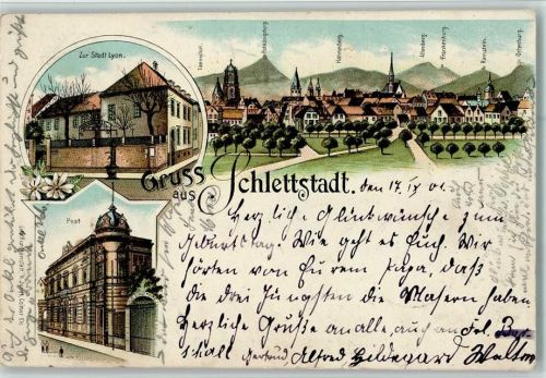 Selestat 1901 Gruss aus - Post AK