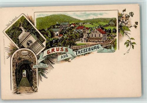 Treseburg Gruss aus - Hotel Weisser Hirsch , gute Erhaltung AK