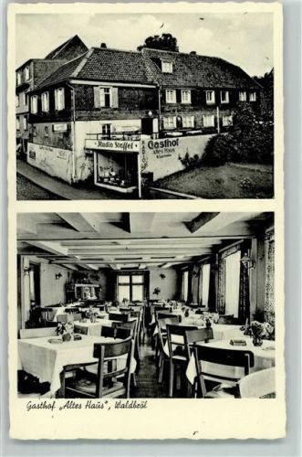 Waldbröl Gasthaus Altes Haus W. Laurentius Werbung Radio Staffel